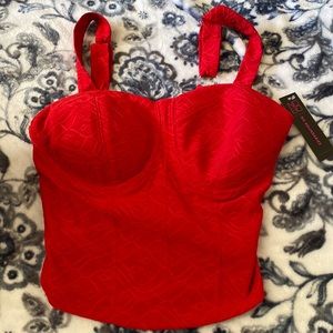 No boundaries red crop tops NEW WITH TAGS